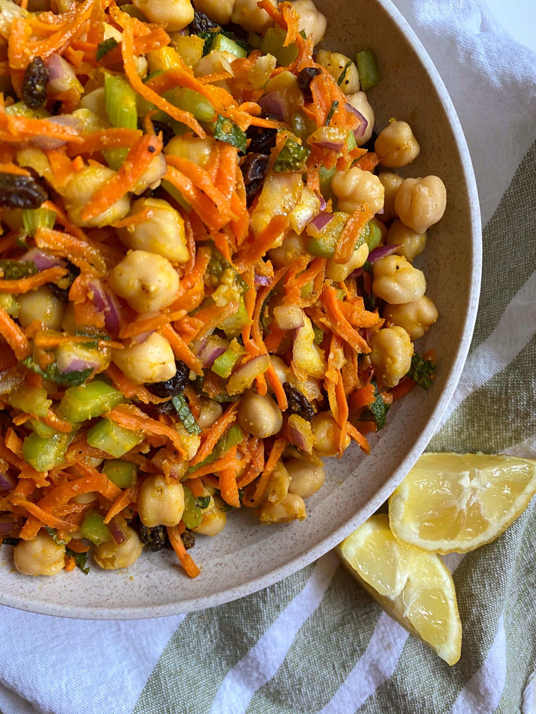 Moroccan carrot chickpea salad stasia s better bite